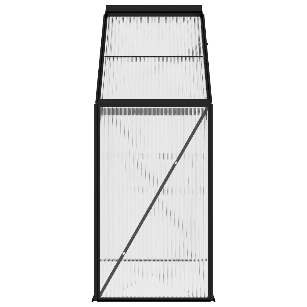 Seră, antracit, 1,33 m², aluminiu