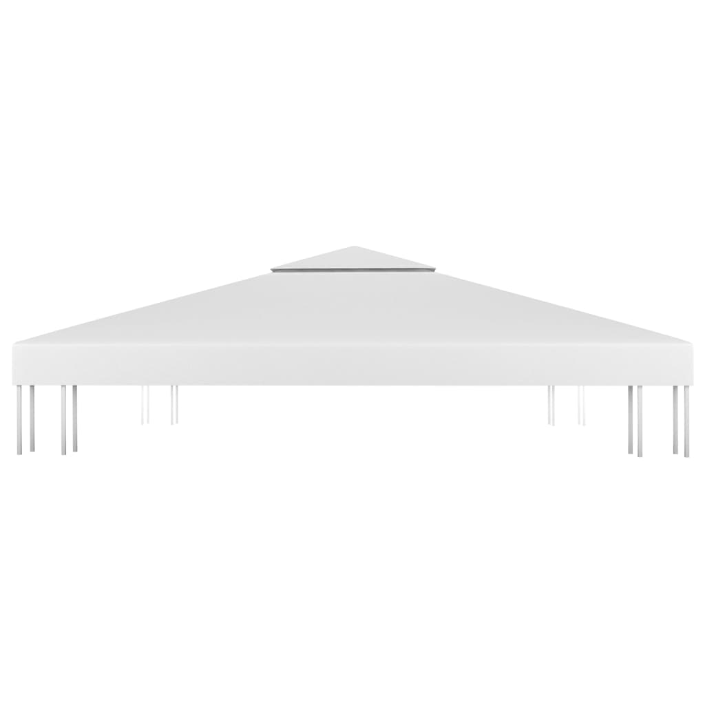 Acoperiș de pavilion cu 2 niveluri, alb, 4x3 m, 310 g/m²