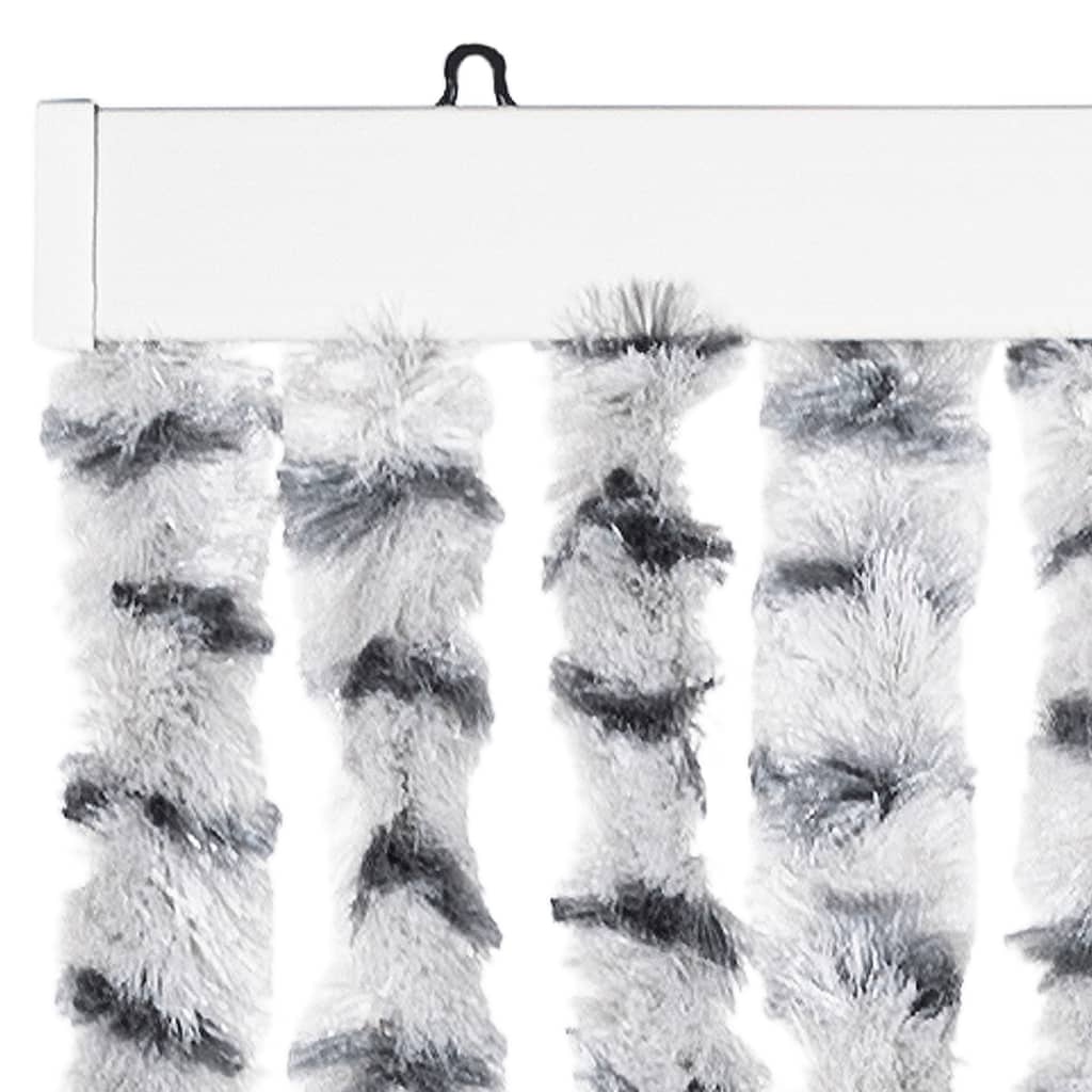 Perdea pentru insecte, gri deschis și închis 90x220 cm chenille