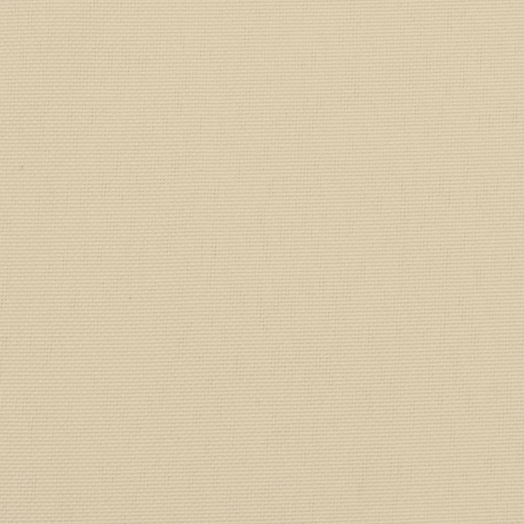 Perne cu spătar mic, 6 buc., bej, 100x50x3 cm, textil oxford