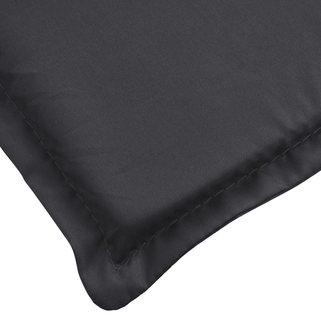 Pernă de șezlong, negru, 186x58x3 cm, textil oxford