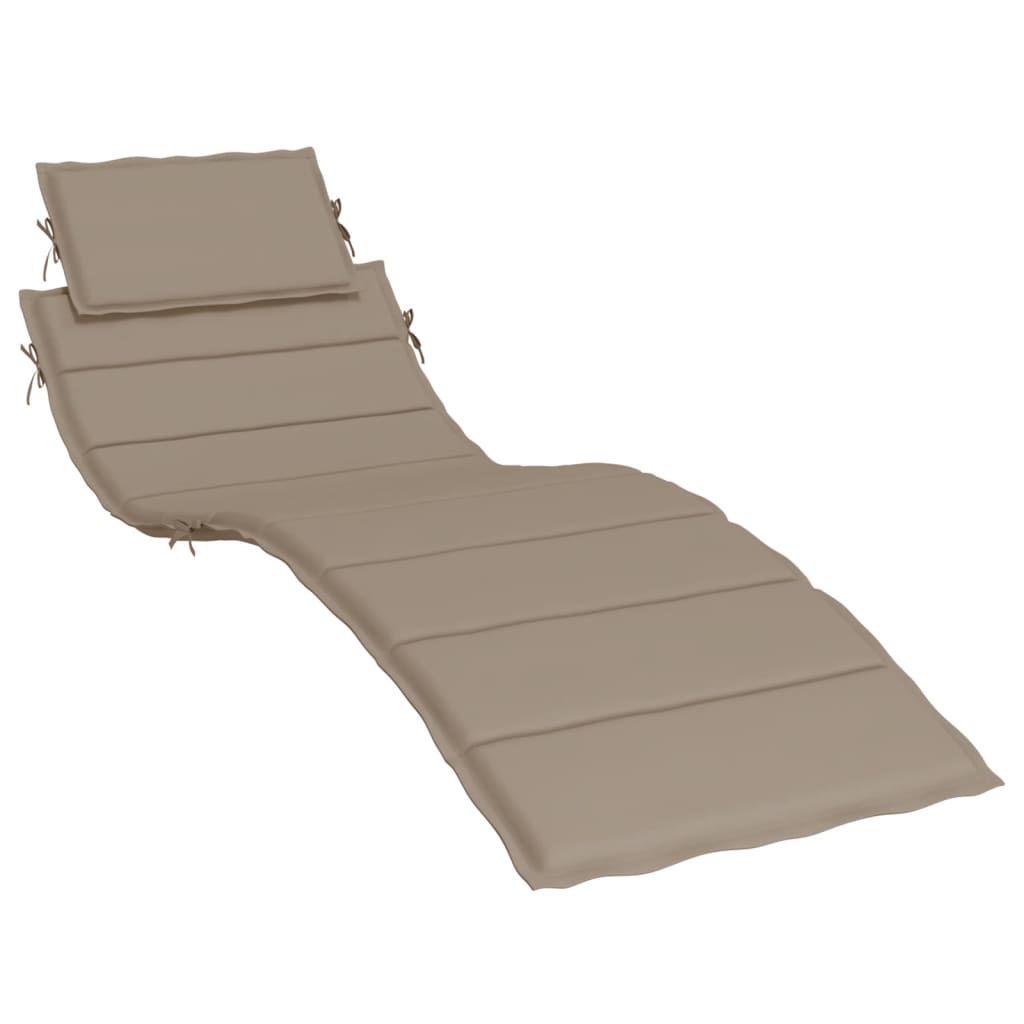 Pernă de șezlong, gri taupe, 186x58x3 cm, textil oxford