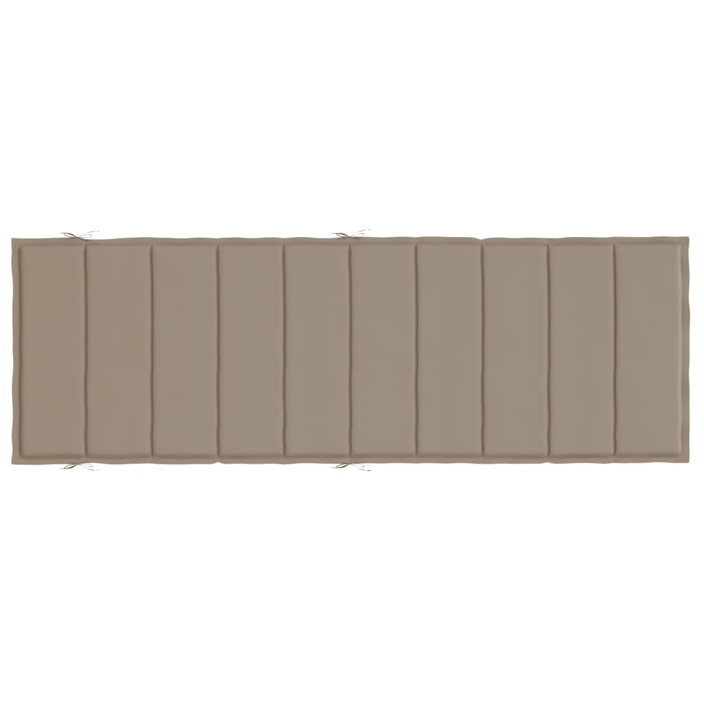 Pernă de șezlong, gri taupe, 186x58x3 cm, textil oxford