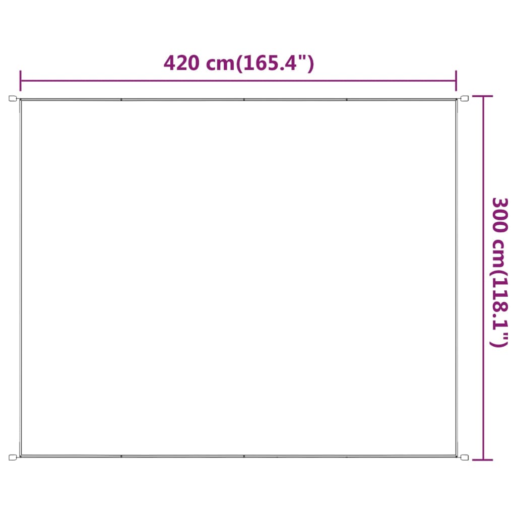 Copertină verticală, antracit, 300x420 cm, țesătură Oxford