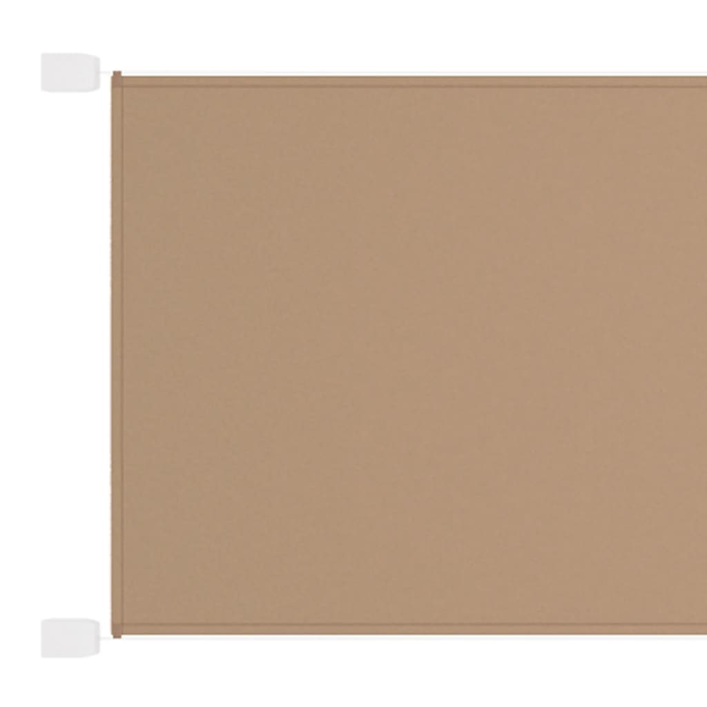 Copertină verticală, gri taupe, 100x600 cm, țesătură oxford