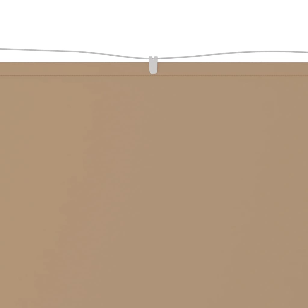 Copertină verticală, gri taupe, 180x600 cm, țesătură oxford