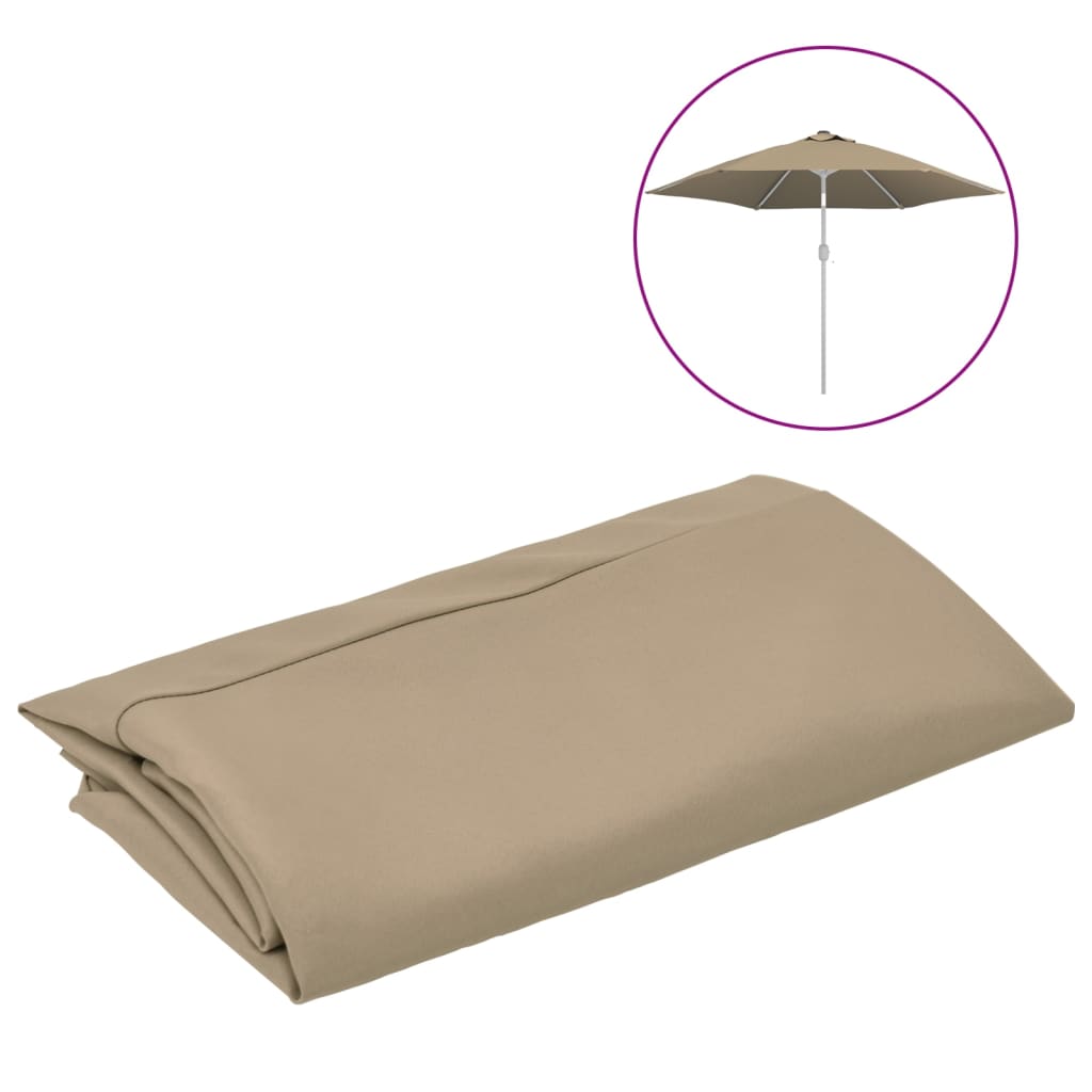 Pânză de schimb umbrelă de soare de exterior gri taupe 300 cm