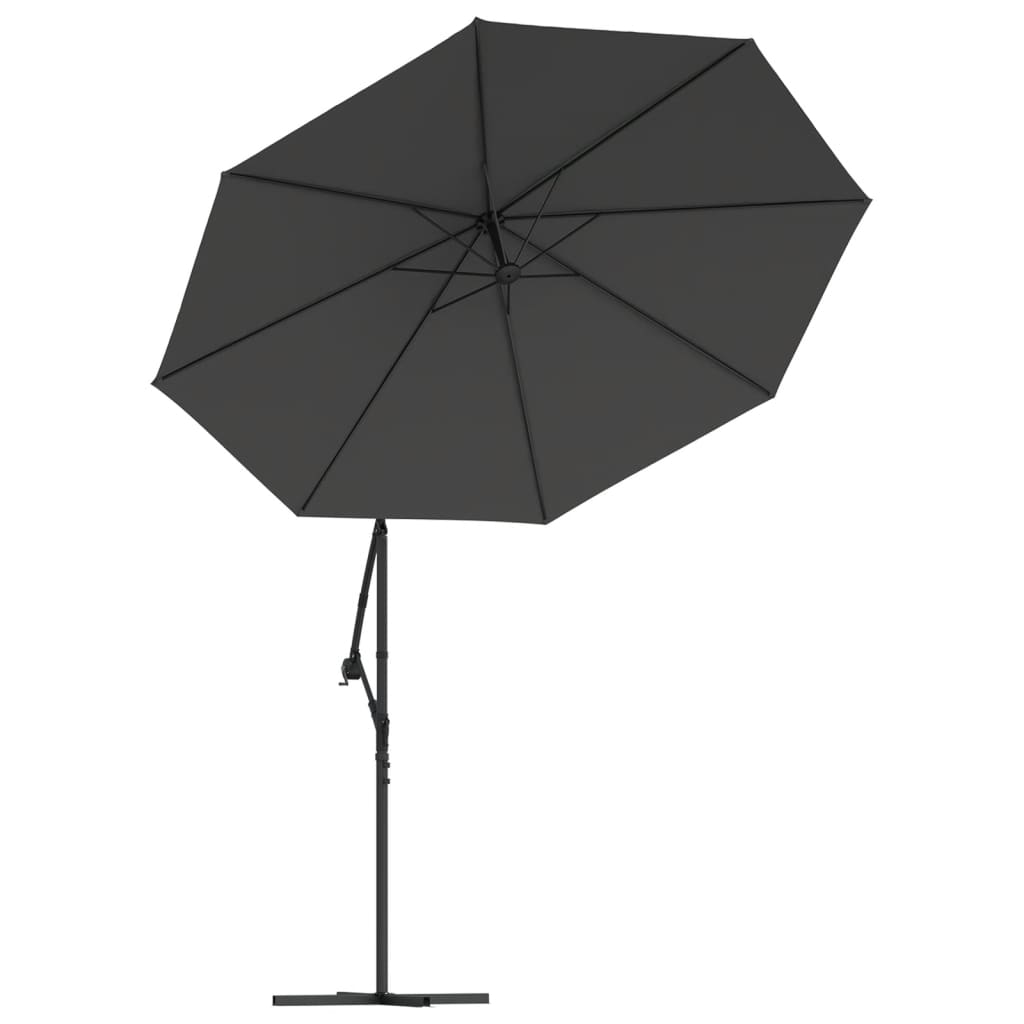 vida XL Pânză de schimb umbrelă de soare consolă, antracit, 350 cm