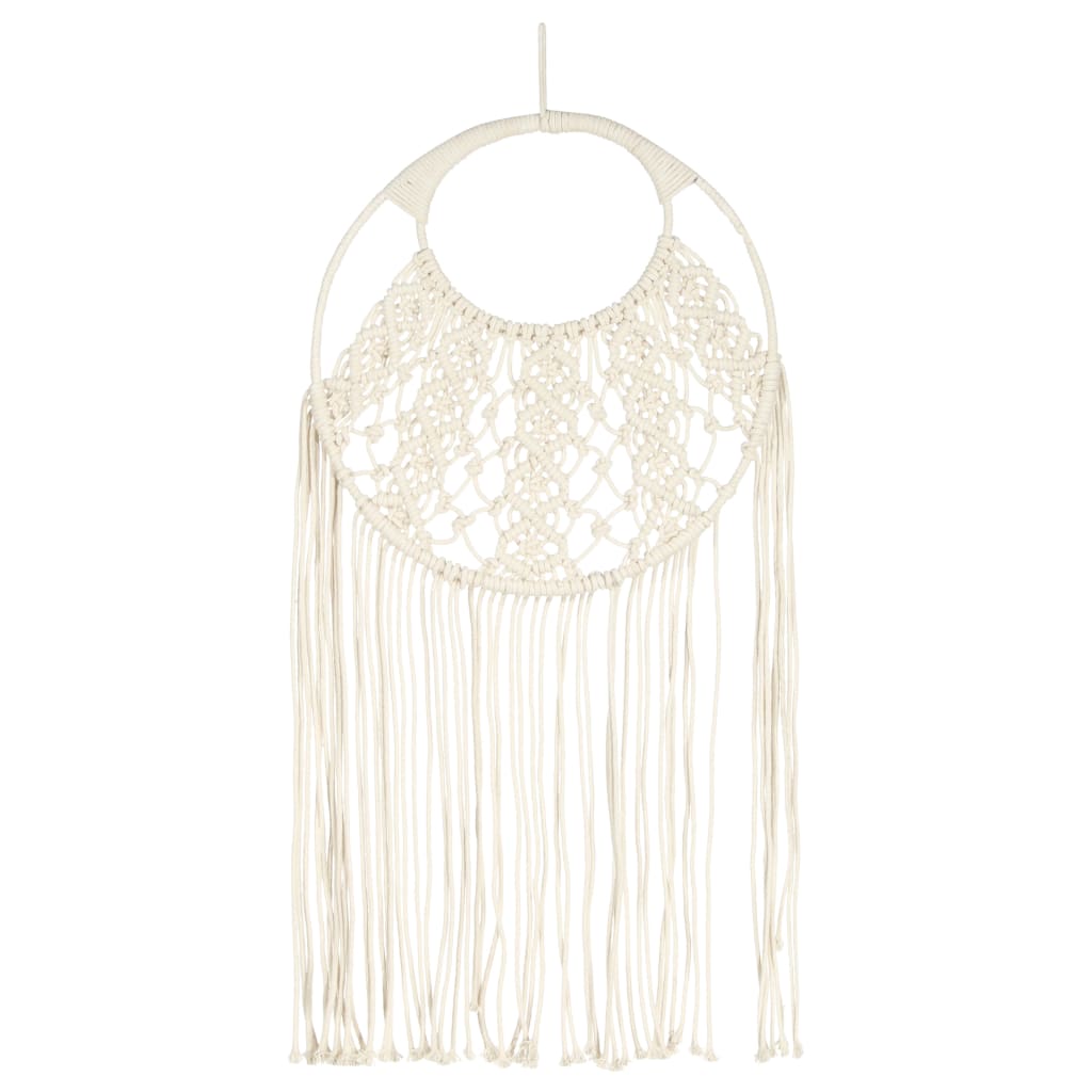 Cuier de perete din macrame, 40x80, bumbac