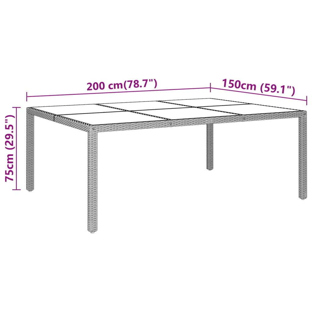 Set mobilier de grădină, 11 piese, maro, poliratan