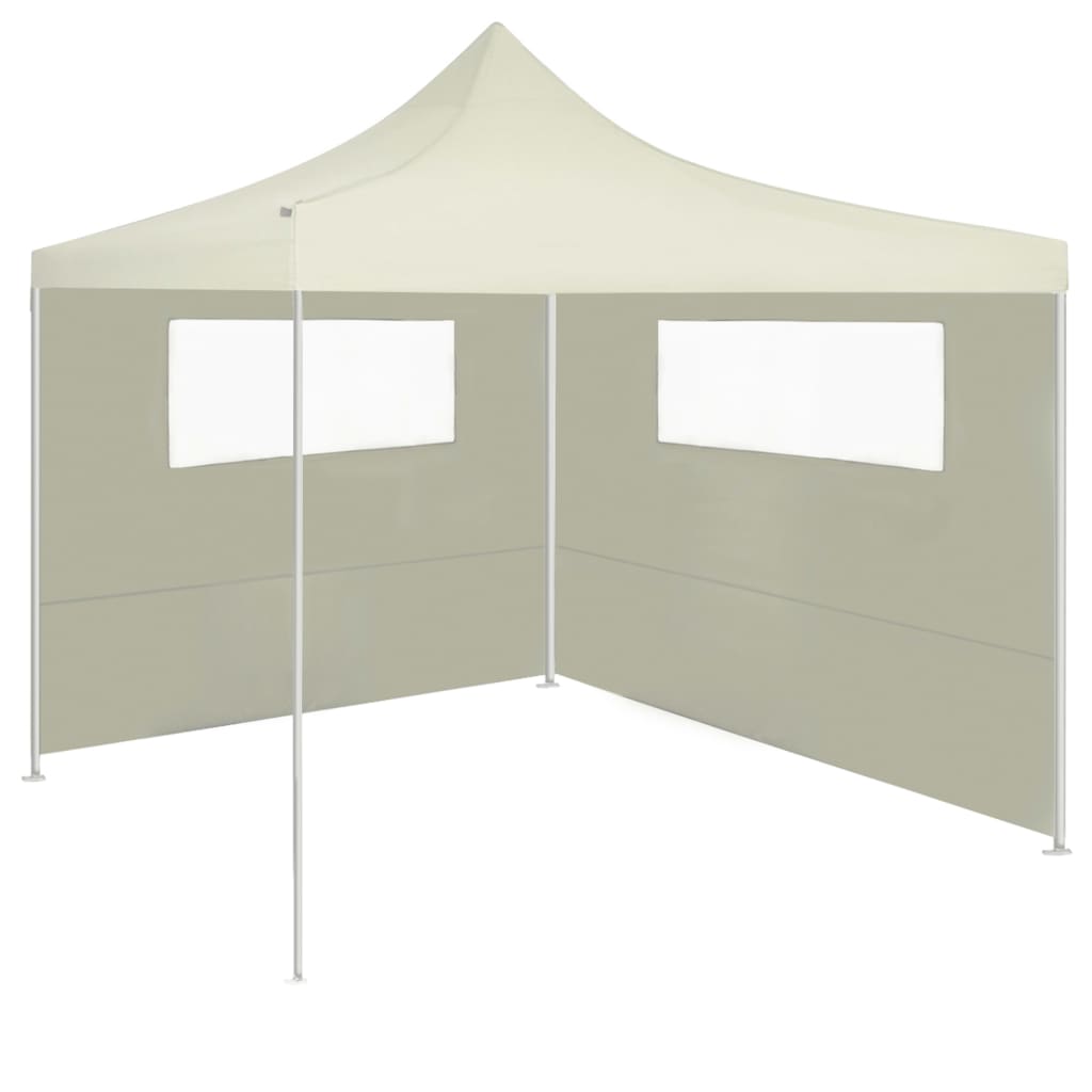 Perete lateral foișor cu ferestre, 6x2 m, crem