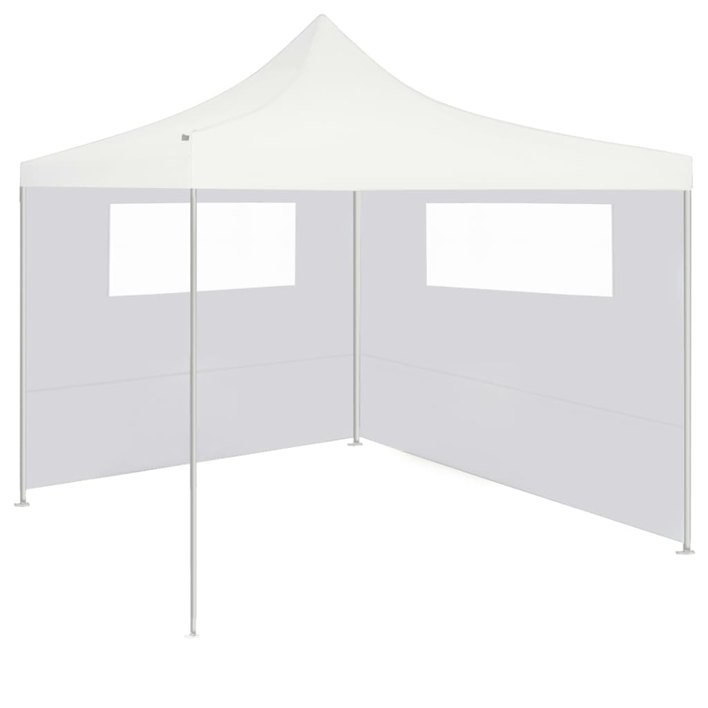 Perete lateral foișor cu ferestre, 6x2 m, alb