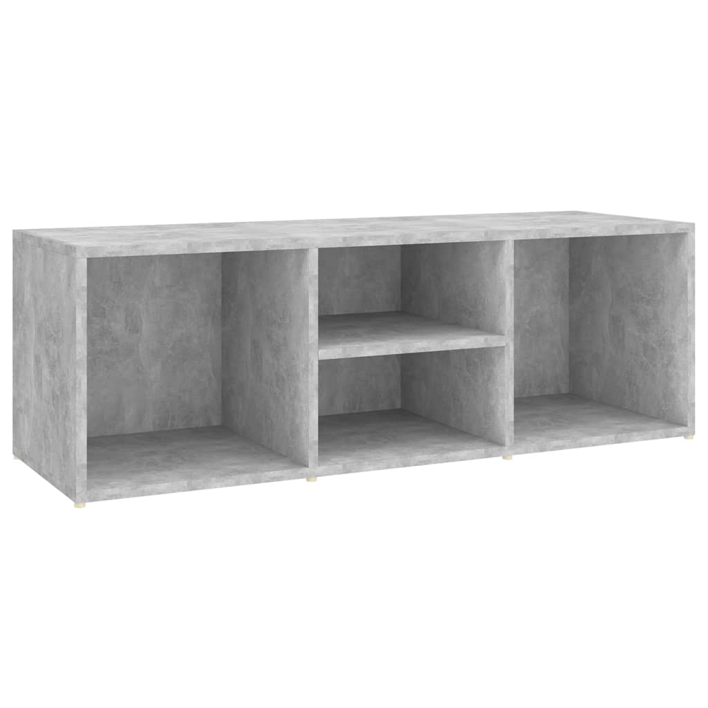 Bancă depozitare pentru pantofi, gri beton, 105x35x35 cm, lemn