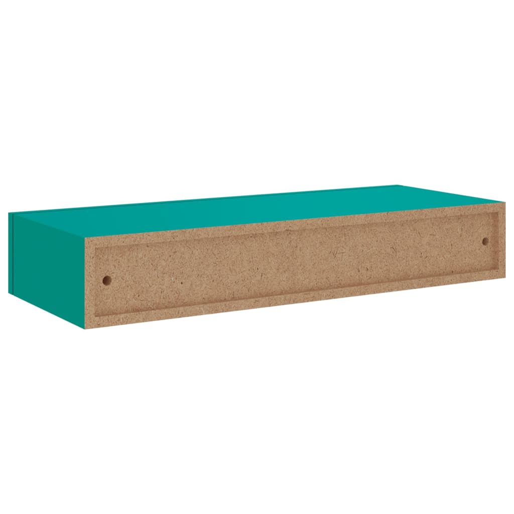 Dulapuri de perete cu sertare 2 buc. albastru 60x23,5x10 cm MDF