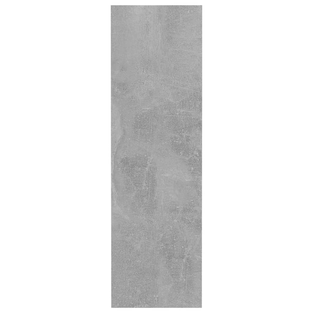 Pantofare de perete, 4 buc., gri beton, 60x18x60 cm, PAL