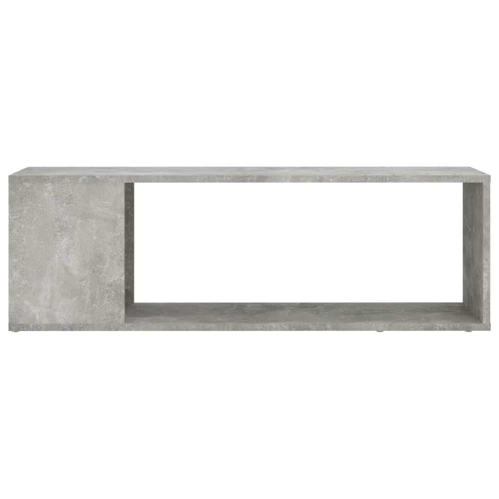 Comodă TV, gri beton, 100x24x32 cm, lemn prelucrat