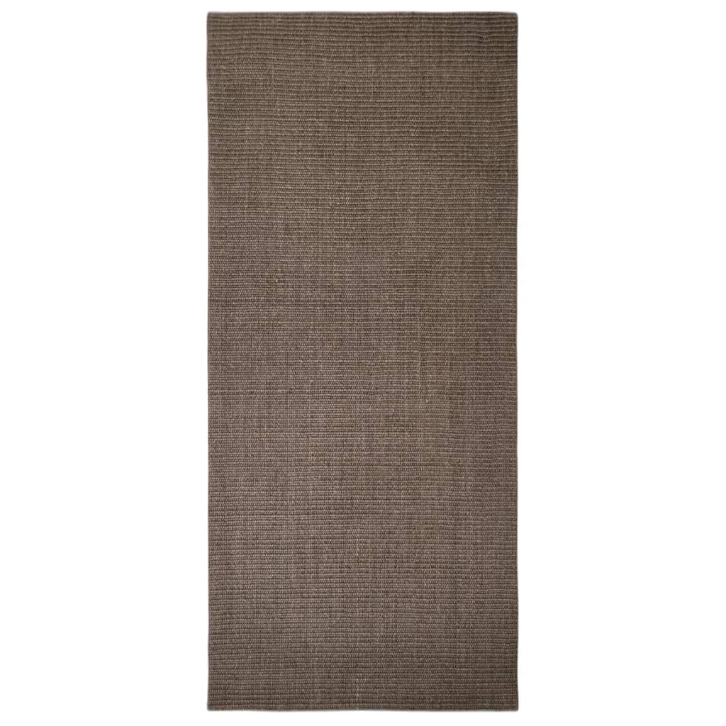 Covor din sisal natural, maro, 66x150 cm