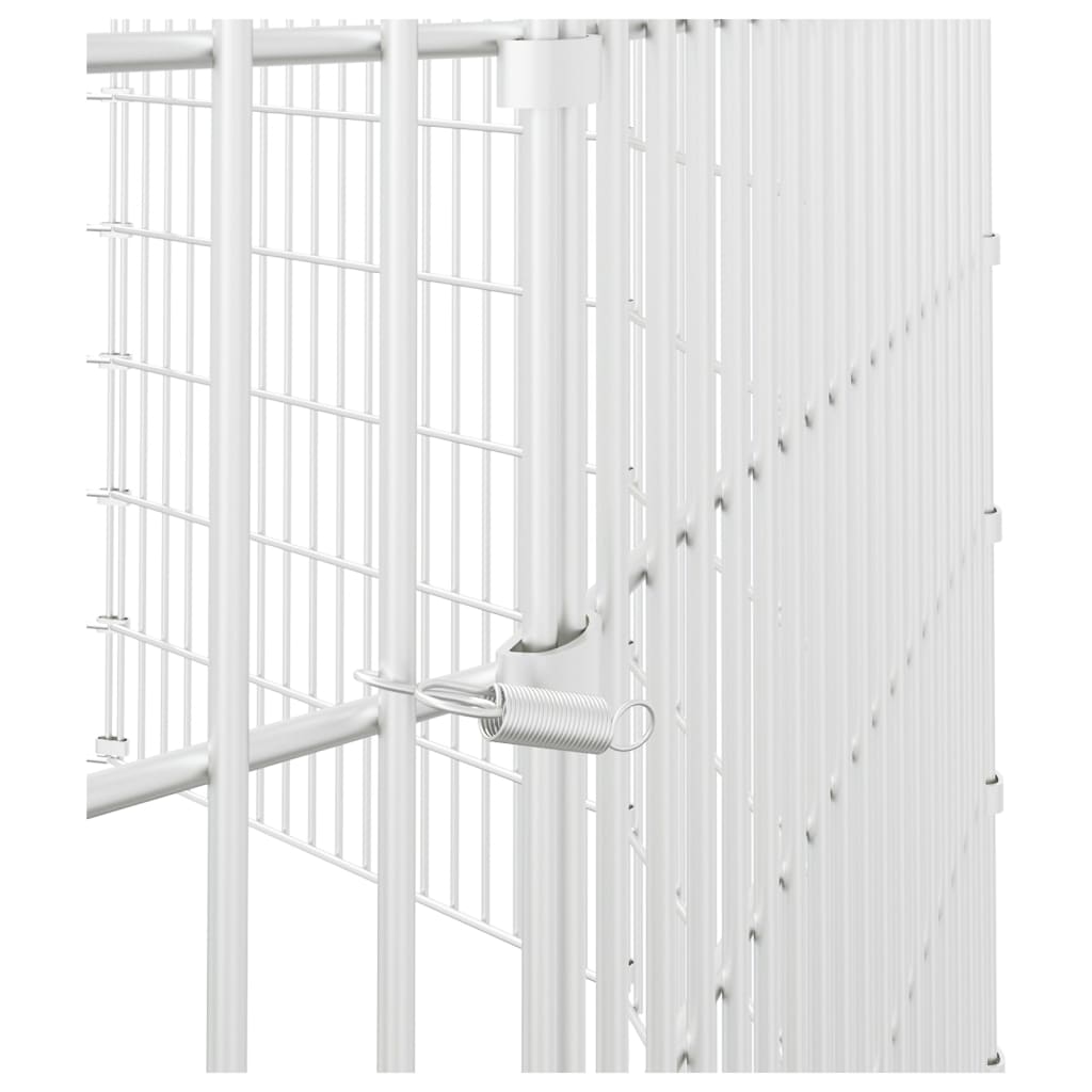 Adăpost pentru animale cu 12 panouri, 54x100 cm fier galvanizat