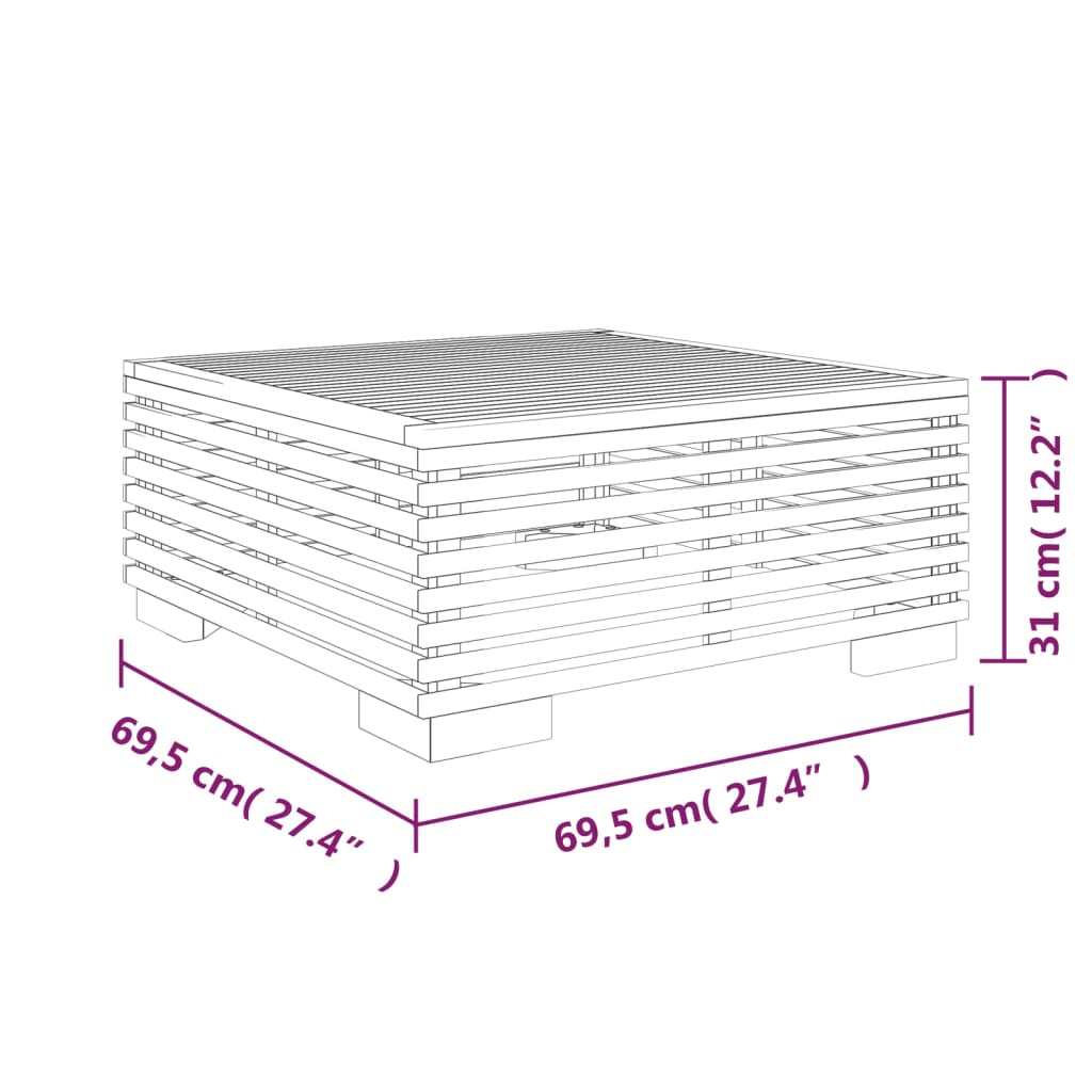 Set mobilier de grădină, 2 piese, lemn masiv de tec