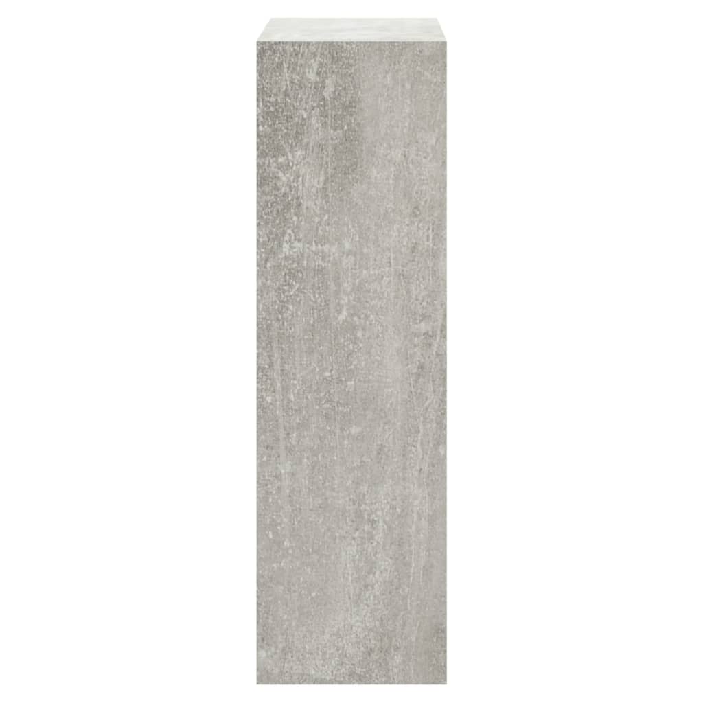 Pantofar, gri beton, 63x24x81 cm, lemn compozit