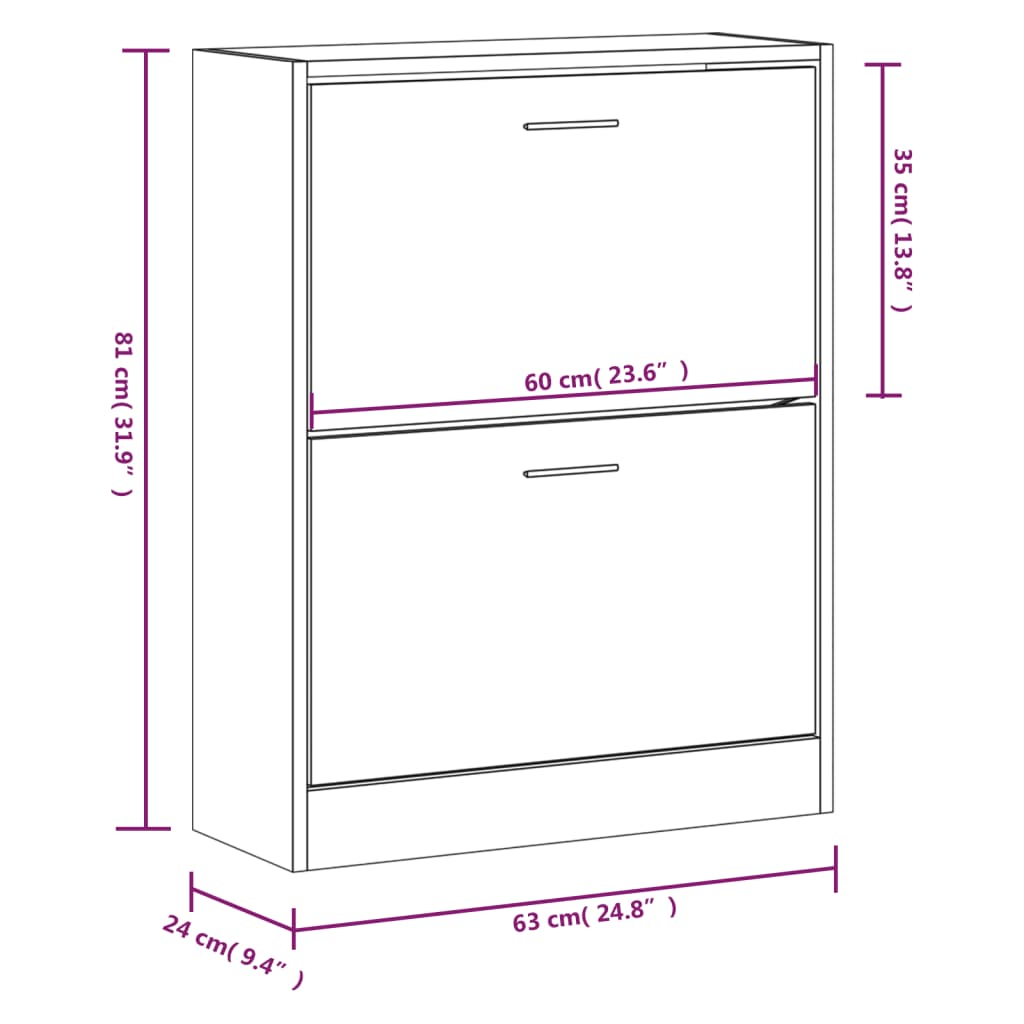 Pantofar, gri beton, 63x24x81 cm, lemn compozit