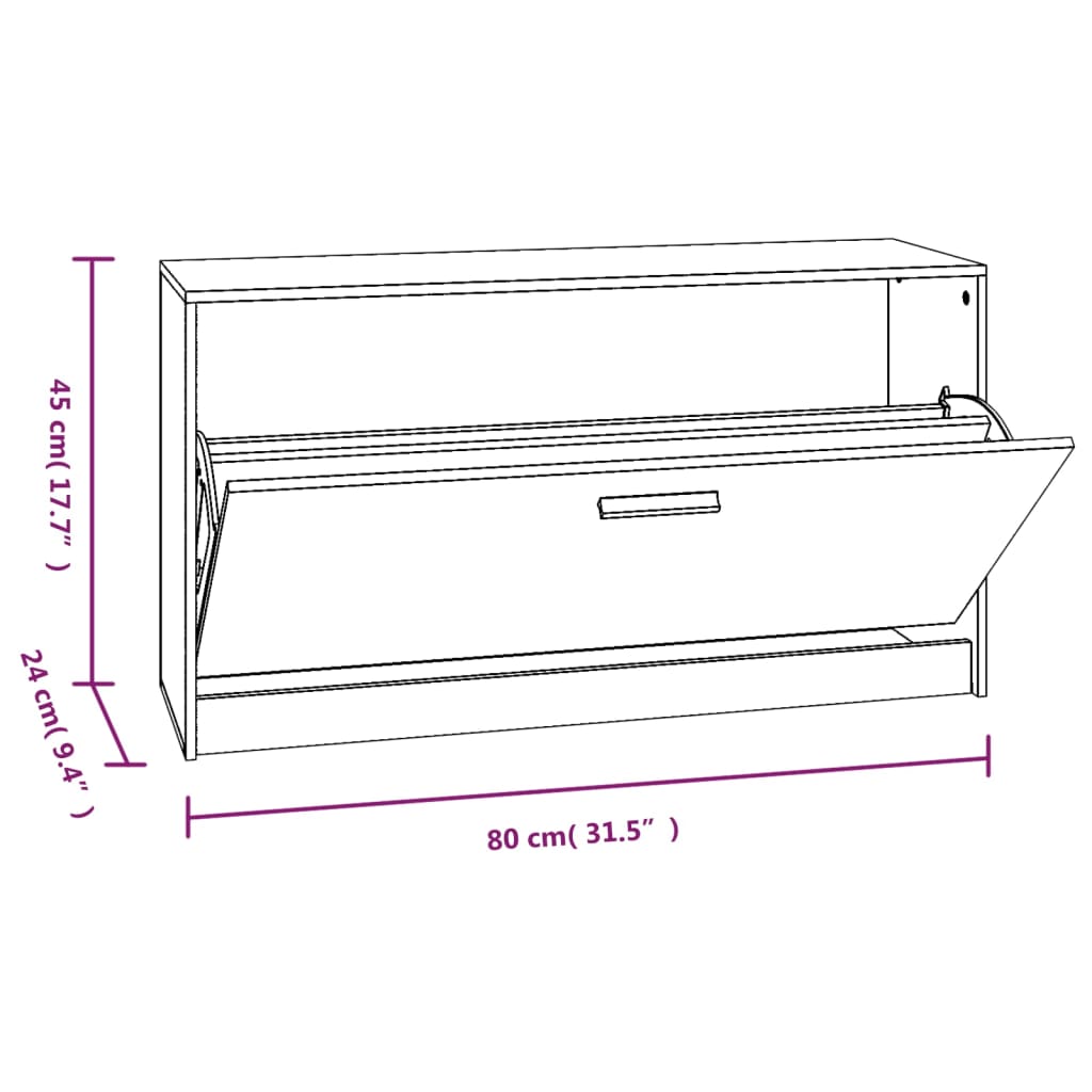 Bancheta pantofar, negru, 80x24x45 cm, lemn prelucrat