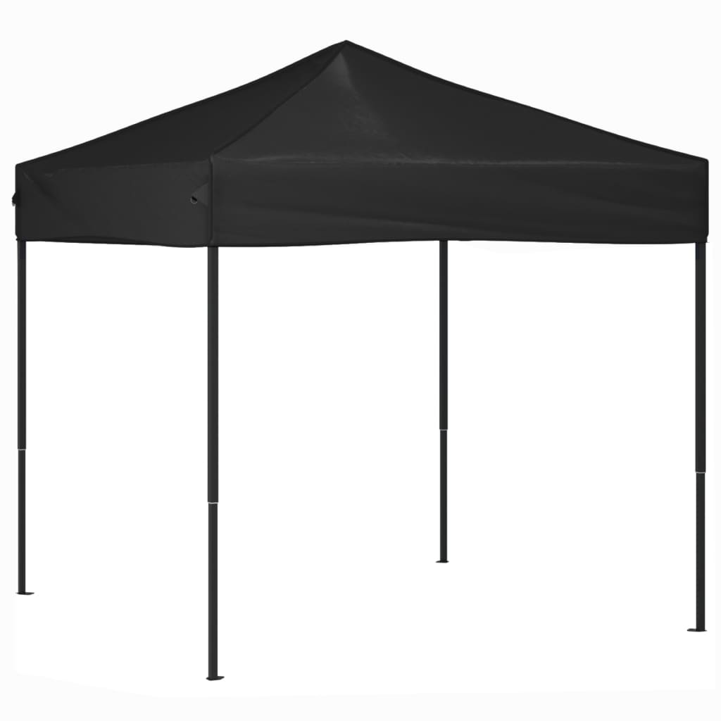 Cort pliabil pentru petrecere, negru, 2x2 m