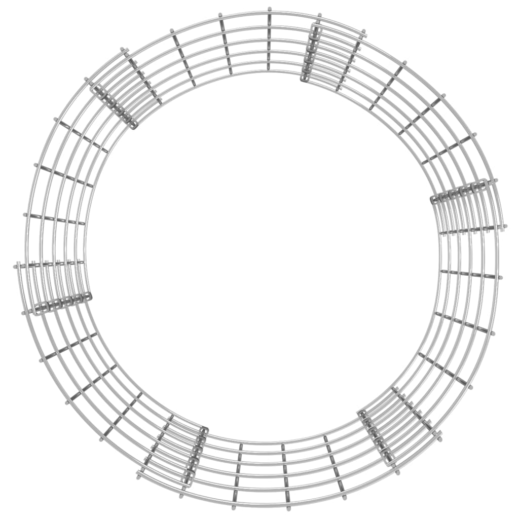 Stâlp de gabion, Ø50x50 cm, oțel galvanizat, circular