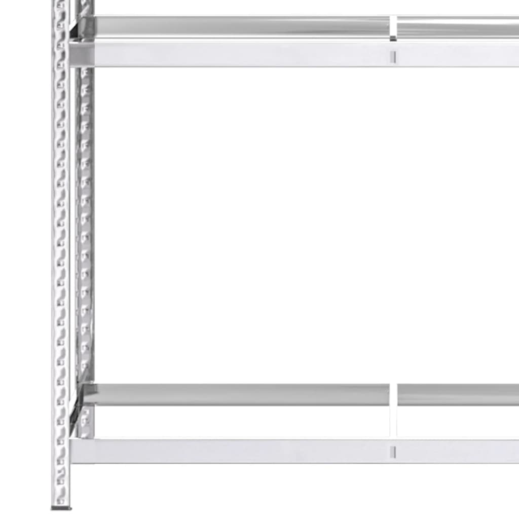 Rafturi anvelope 3 niveluri 2 buc. argintiu 110x40x200 cm oțel