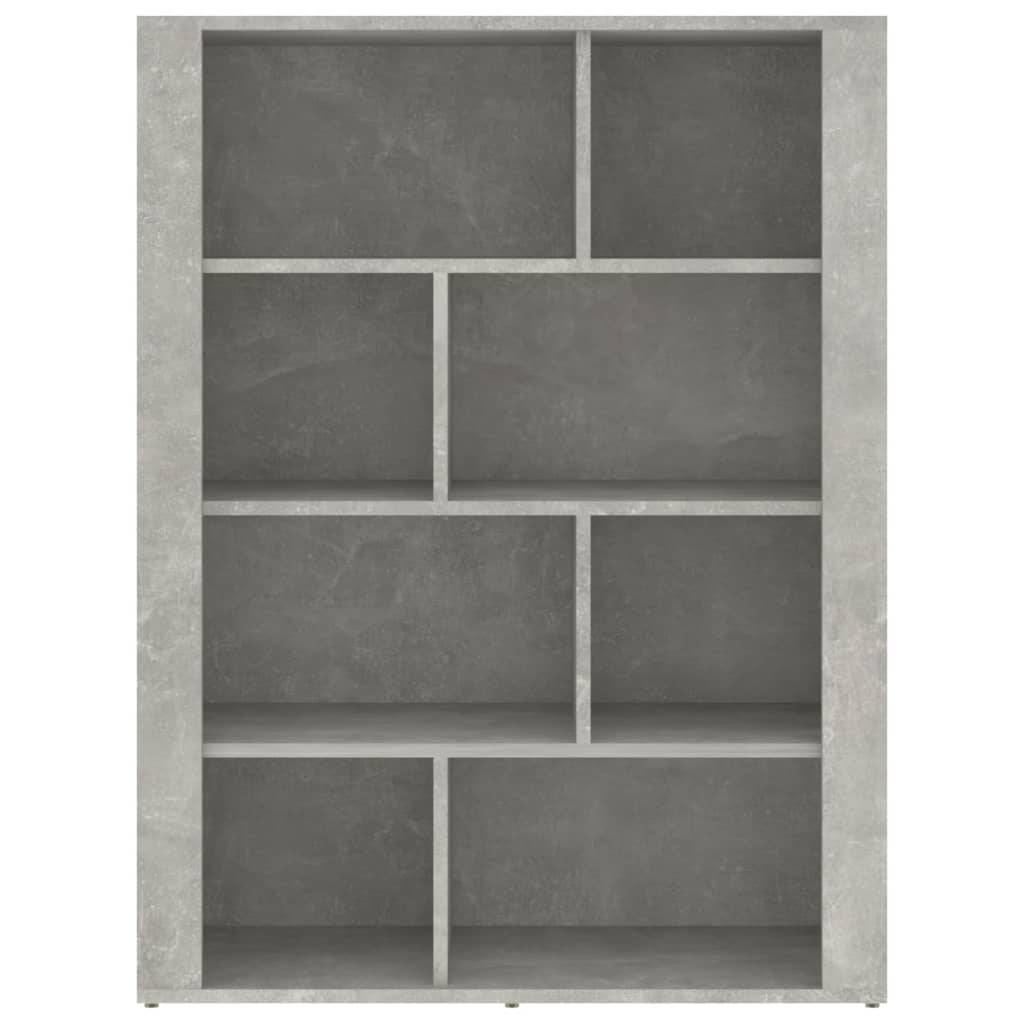 Servantă, gri beton, 80x30x106 cm, lemn compozit