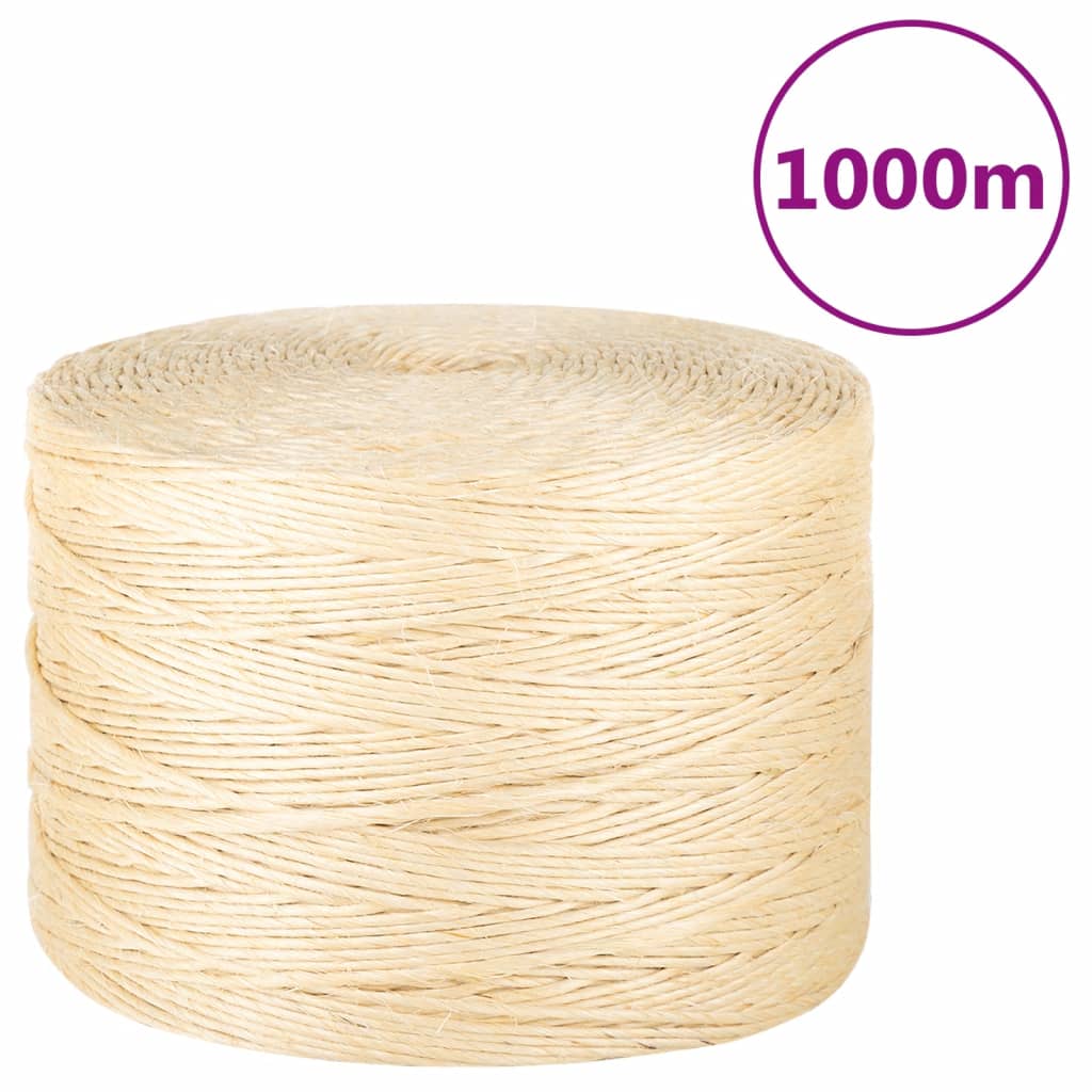 Frânghie, 1000 m, sisal 100%, 3 mm