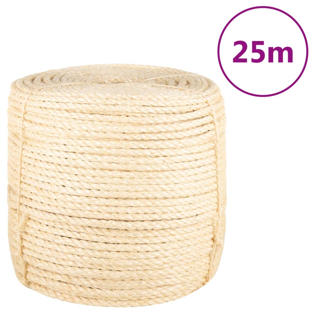 Frânghie, 25 m, sisal 100%, 8 mm