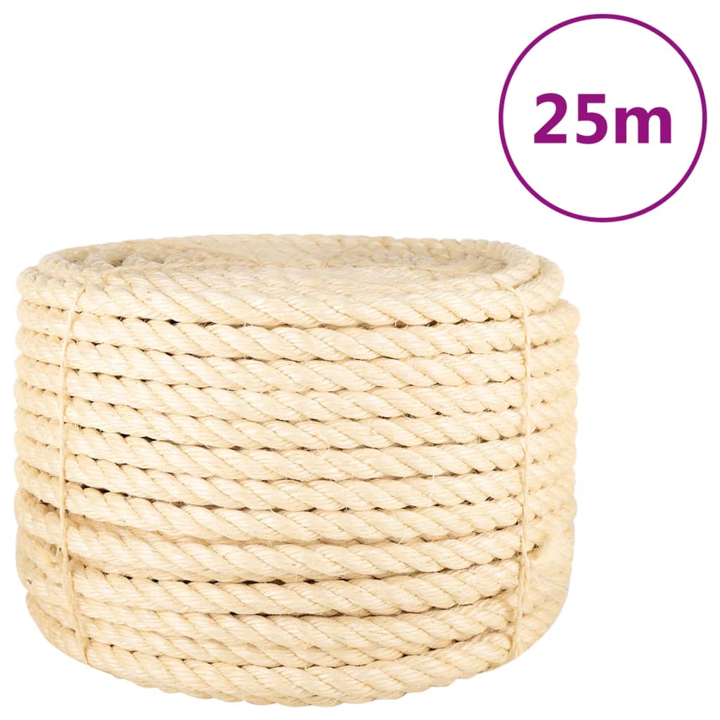 Frânghie, 25 m, sisal 100%, 20 mm