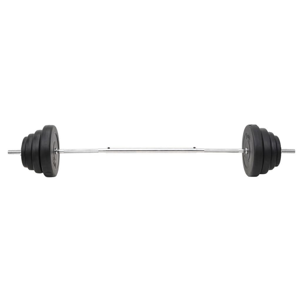 Set de halteră și gantere cu plăci de greutate, 120 kg