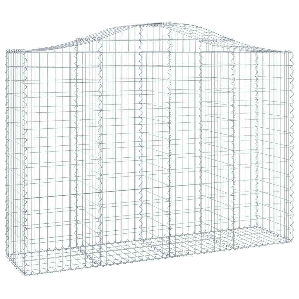 Coșuri gabion arcuite 30 buc, 200x50x140/160cm, fier galvanizat