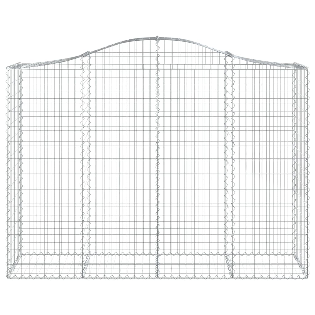 Coșuri gabion arcuite 30 buc, 200x50x140/160cm, fier galvanizat