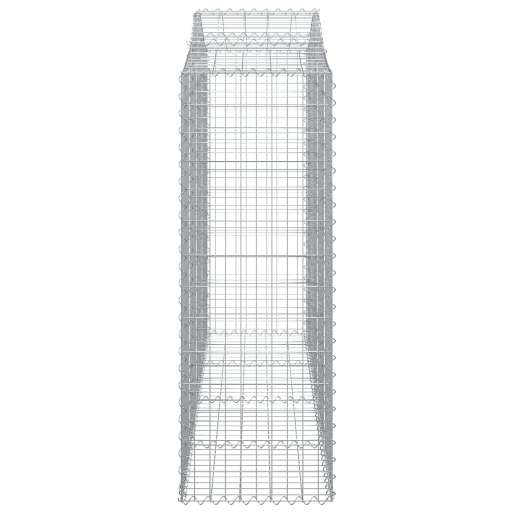 Coșuri gabion arcuite 40 buc, 200x50x140/160cm, fier galvanizat