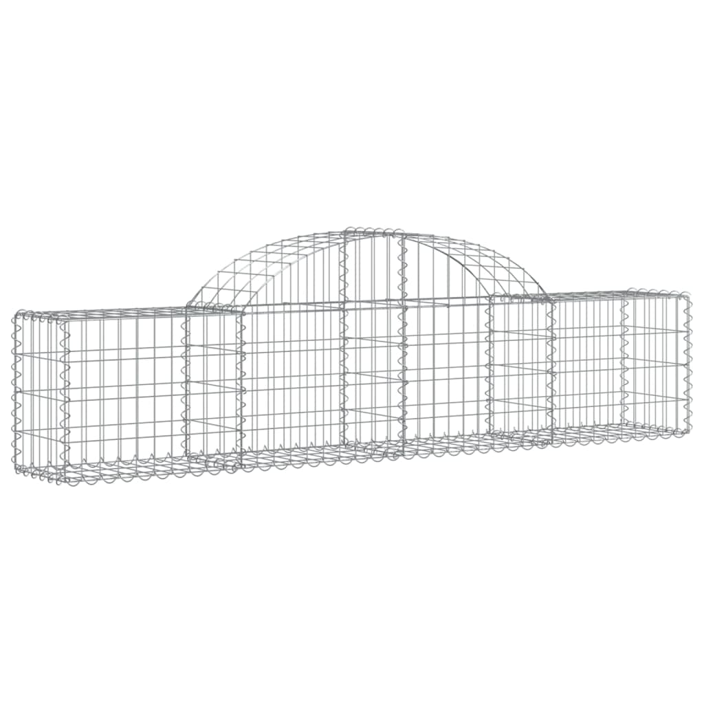 Coșuri gabion arcuite 5 buc, 200x30x40/60 cm, fier galvanizat