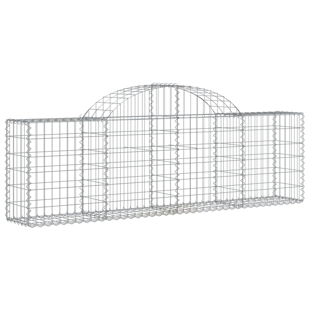 Coșuri gabion arcuite 20 buc, 200x30x60/80 cm, fier galvanizat