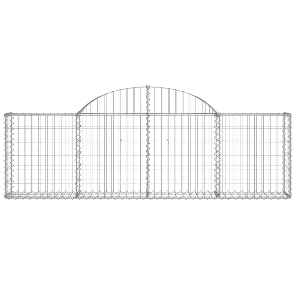 Coșuri gabion arcuite 40 buc, 200x30x60/80 cm, fier galvanizat