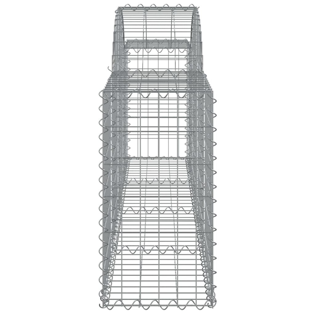 Coșuri gabion arcuite 40 buc, 200x30x60/80 cm, fier galvanizat