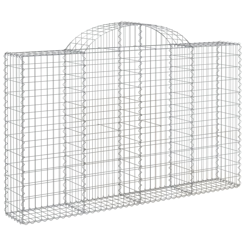 Coșuri gabion arcuite 15 buc, 200x30x120/140cm, fier galvanizat