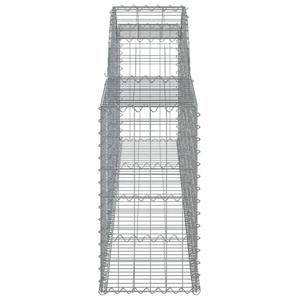 Coșuri gabion arcuite, 25 buc., 300x30x60/80cm, fier galvanizat