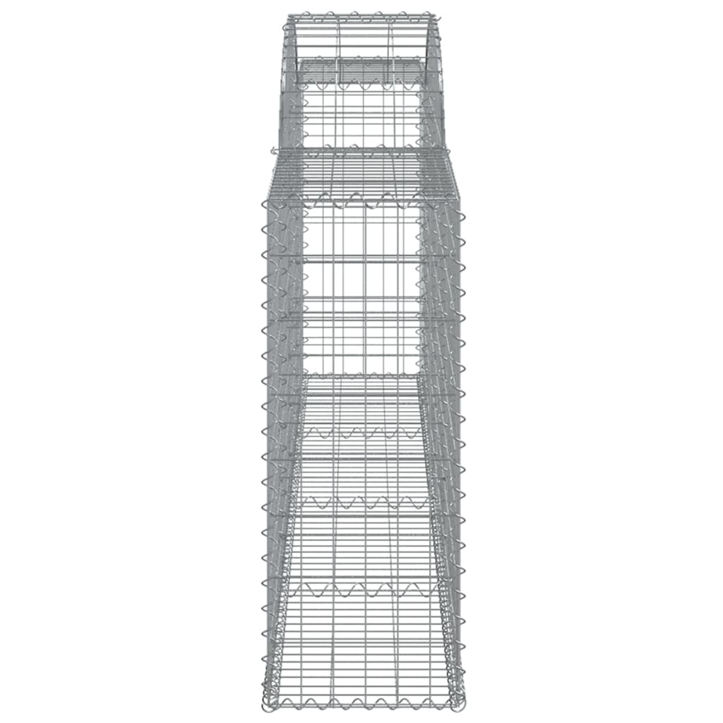 Coșuri gabion arcuite 25 buc, 300x30x80/100 cm, fier galvanizat