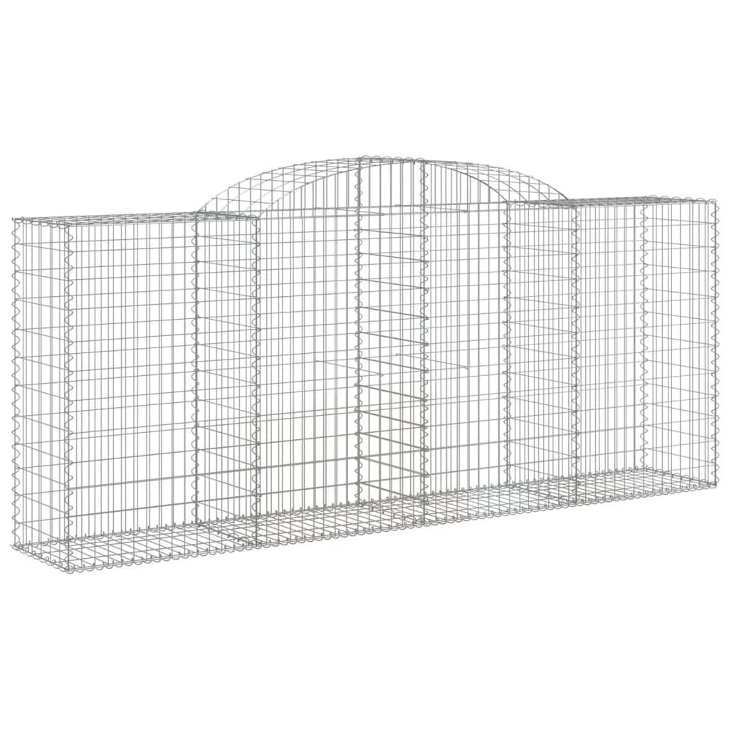 Coșuri gabion arcuite 17 buc. 300x50x120/140 cm fier galvanizat