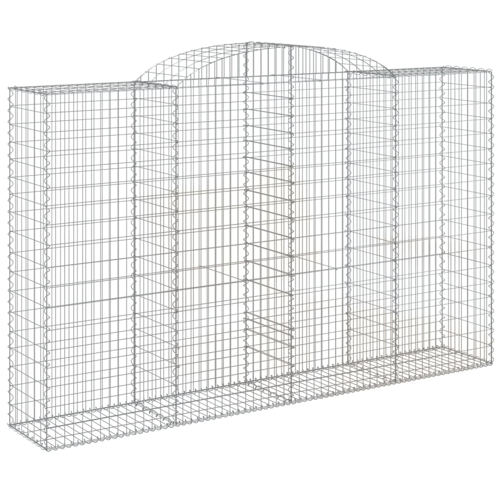 Coșuri gabion arcuite 7 buc, 300x50x180/200 cm, fier galvanizat