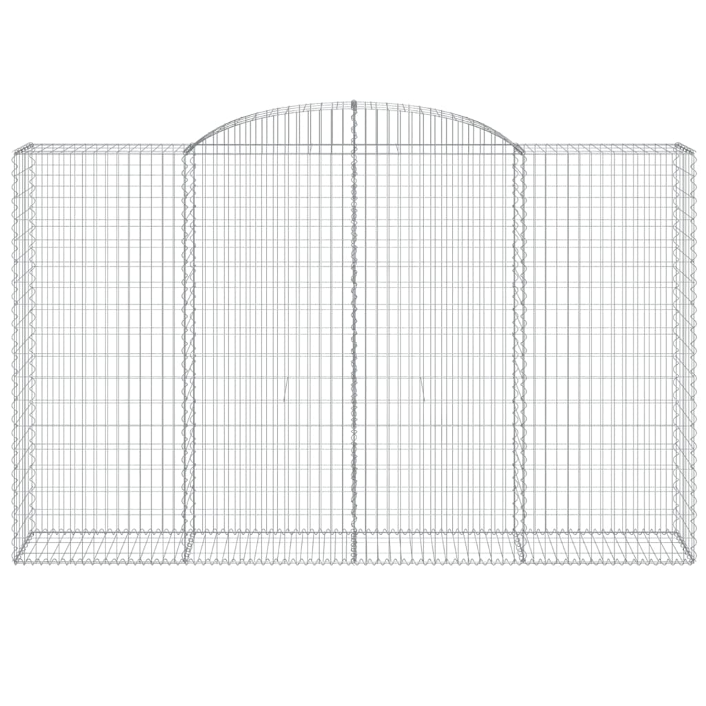 Coșuri gabion arcuite 9 buc, 300x50x180/200 cm, fier galvanizat