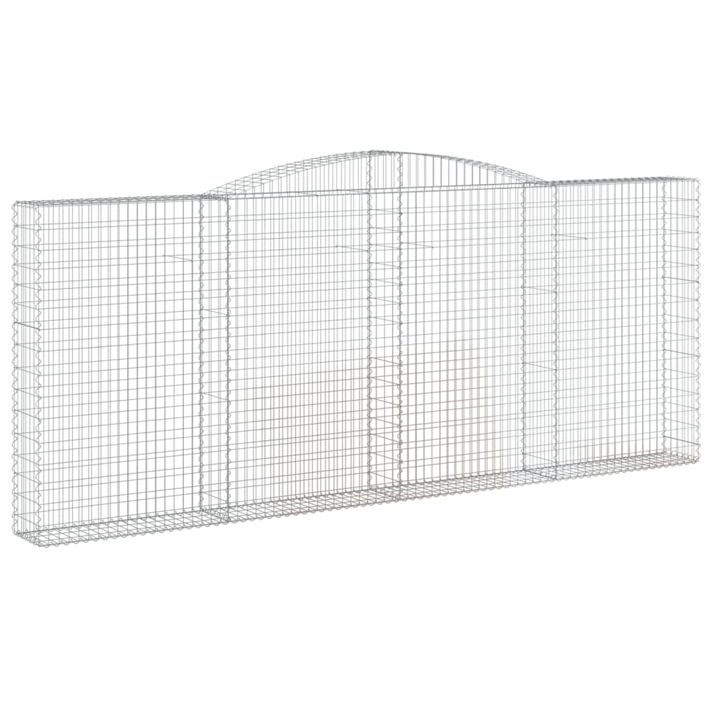 Coșuri gabion arcuite 6 buc. 400x30x160/180 cm fier galvanizat