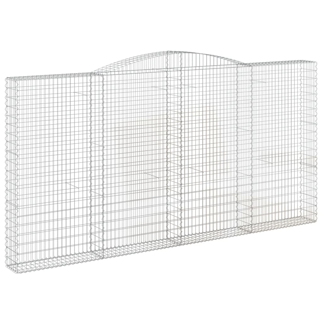 Coșuri gabion arcuite 4 buc. 400x30x200/220 cm fier galvanizat