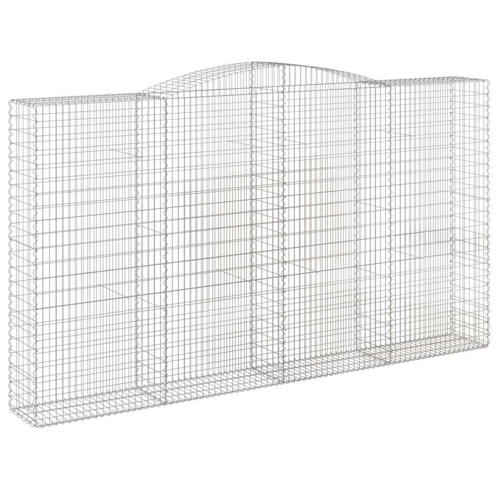 Coșuri gabion arcuite, 5 buc, 400x50x220/240cm, fier galvanizat